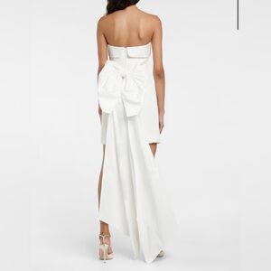 NWT! Rebecca Vallance Size 14 • Bridal Madeline Mini Dress White Bow.